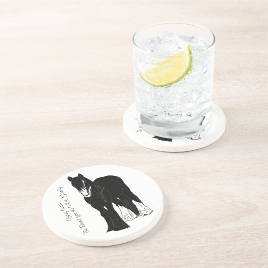 Familie vrij zandsteen onderzetter (Zijkant)