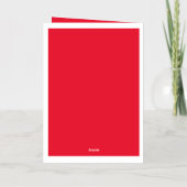 Familie Vrolijk Kerstfeest Folie Feestdagenkaart (Achterkant)