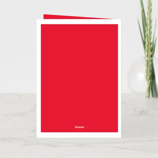 Familie Vrolijk Kerstfeest Folie Feestdagenkaart (Achterkant)