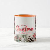 Familie Vrolijk Kerstfeest Gelukkig Nieuwjaar 4 fo Mok (Midden)