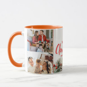 Familie Vrolijk Kerstfeest Gelukkig Nieuwjaar 4 fo Mok
