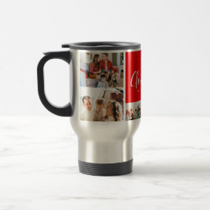 Familie Vrolijk Kerstfeest Gelukkig Nieuwjaar 4 fo Reisbeker