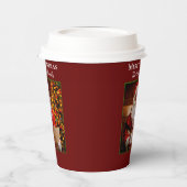 Familie Vrolijk Kerstmis Sinterklaas Personalisere Papieren Bekers (Links)