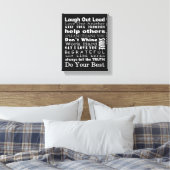 Familie waarden kunst aan de muur canvas afdruk (Insitu (Slaapkamer))