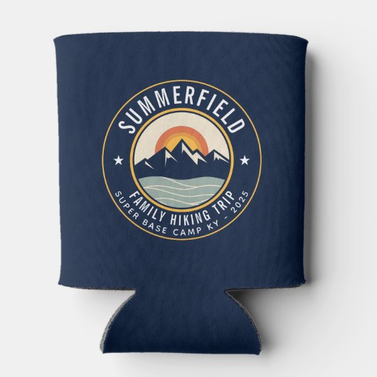 Familie Wandelreis Sunset Mountains Custom Blikjeskoeler (Achterkant)