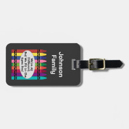 Familie We zijn allemaal verschillend plezier, maa Bagagelabel