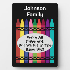 Familie We zijn allemaal verschillend plezier, maa Fotoplaat