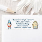 Familie Whimsical Gnome Hygee Huis Grappig Etiket (Insitu)