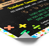 Familie Wiskunde Nachtevenement sjabloon Poster (Hoek)