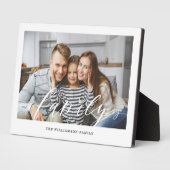 Familie Witte Manuscript Bekleding Moderne Minimal Fotoplaat (Zijkant)