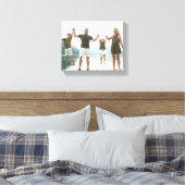 FAMILIE Witte Overlay Gift Foto Canvas Afdruk (Insitu (Slaapkamer))