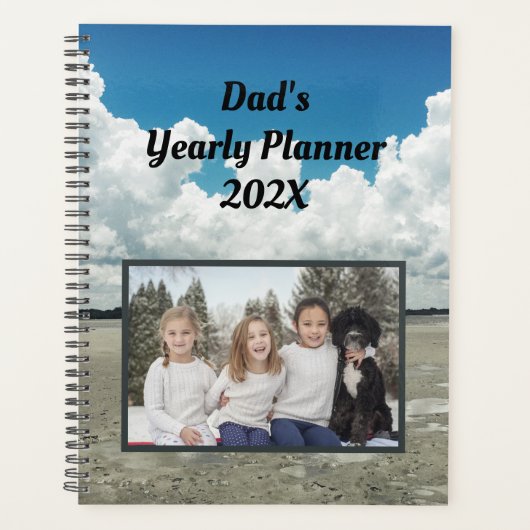Familie Yarly Planner Persoonlijke foto-sjabloon (Voorkant)
