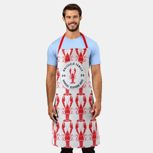 Familie Zeebanket Kook Custom Jaarlijkse Reünie Kr Schort (Gedragen)