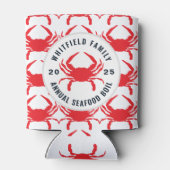 Familie Zeevruchten Boil Gepersonaliseerde krab Blikjeskoeler (Achterkant)