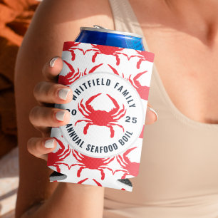 Familie Zeevruchten Boil Gepersonaliseerde krab Blikjeskoeler