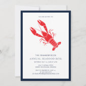 Familie Zeevruchten Kook Summer Kreeftfeest Kaart (Voorkant)