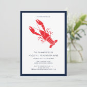 Familie Zeevruchten Kook Summer Kreeftfeest Kaart (Staand voorkant)