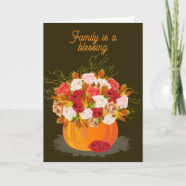 FAMILIE ZEGENT THANKSGIVING KAART