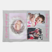 Familie zegt: "Ik hou van je" Oma personaliseren Theedoek (Horizontaal)