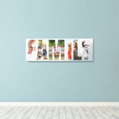 Familie Zes Sjabloon Fotolijst Canvas Afdruk (Insitu (Houten vloer))