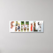 Familie Zes Sjabloon Fotolijst Canvas Afdruk (Voorkant)