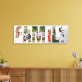 Familie Zes Sjabloon Fotolijst Canvas Afdruk (Insitu (Woonkamer))