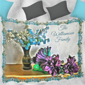 Familie Zijde en Korn Husk Flowers 2190 Fleece Deken