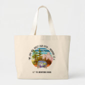Familie Zomer Camping Christelijk Van Life Grote Tote Bag (Voorkant)