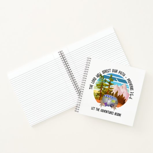 Familie Zomer Camping Christelijk Van Life Notitieboek (Binnen)