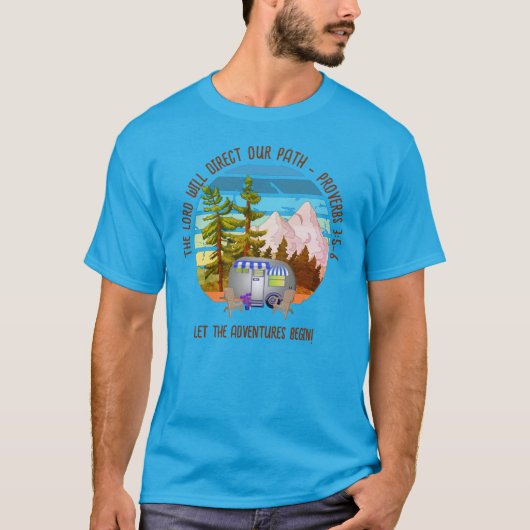 Familie Zomer Camping Christelijk Van Life T-shirt (Voorkant)