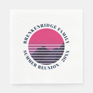Familie Zomer Reünie Custom Paper Servet