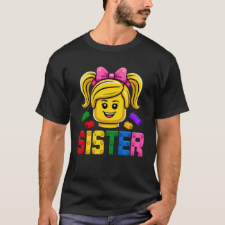 Familie Zus Meester Bouwer Bouwstenen Blok T-shirt