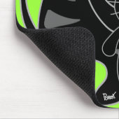 Familie Zwarte Kat Mousepad Muismat (Hoek)