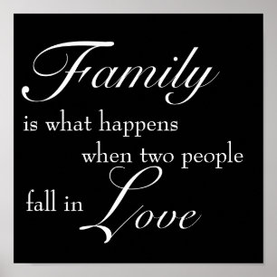 Familieafdrukken Poster