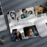 Familieartikel 6 Fotocollage moderne aangepaste te Muismat<br><div class="desc">Vertel uw familieverhaal in zes aangepaste afbeeldingen met een prachtig muispad voor het verzamelen van de keepaardfoto's om ze tijdens uw werktijd dicht bij elkaar te houden.        Gemakkelijk om je aan te passen aan je foto's en tekst!</div>