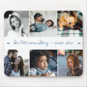 Familieartikel 6 Fotocollage moderne aangepaste te Muismat (Voorkant)