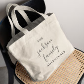 Familieavonturen | Oorspronkelijk modern minimalis Grote Tote Bag