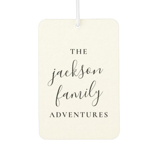 Familieavonturen | Oorspronkelijk modern minimalis Luchtverfrisser (Voorkant)