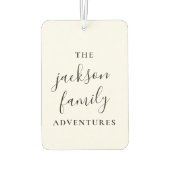 Familieavonturen | Oorspronkelijk modern minimalis Luchtverfrisser (Achterkant)