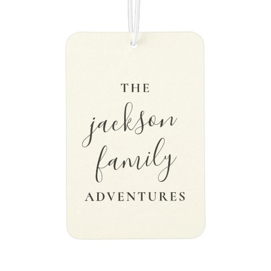 Familieavonturen | Oorspronkelijk modern minimalis Luchtverfrisser (Achterkant)