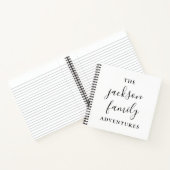 Familieavonturen | Oorspronkelijk modern minimalis Notitieboek (Binnen)