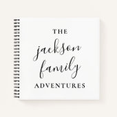 Familieavonturen | Oorspronkelijk modern minimalis Notitieboek (Voorkant)