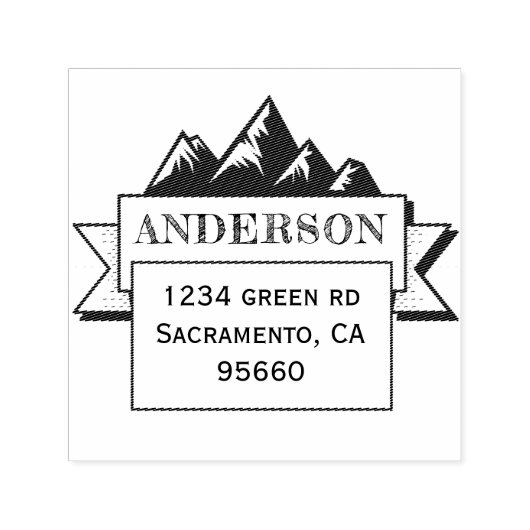 Familieavontuur | RetouradresStempel Zelfinktende Stempel (Design)