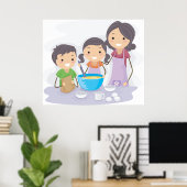 Familiebaken Poster (Thuiskantoor)