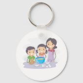 Familiebaken Sleutelhanger (Voorkant)