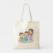 Familiebaken Tote Bag (Achterkant)