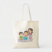 Familiebaken Tote Bag (Voorkant)