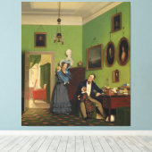 Familiebalans van Petersen door Wilhelm Ferdinand  Canvas Afdruk (Insitu (Houten vloer))