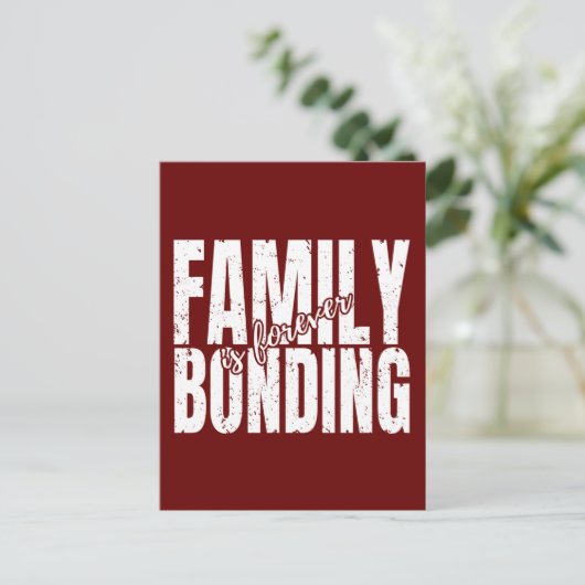 Familiebanden zijn voor altijd briefkaart (Staand voorkant)