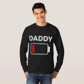 Familiebatterij voor kerstmis grappige papaver t-shirt (Voorkant volledig)
